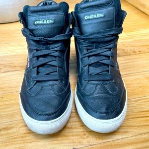 Diesel Men’s Leather High-Top Sneakers